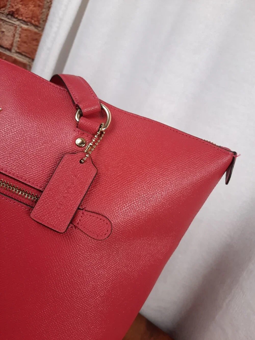 Coach Genuine Saffiano Leather Tote